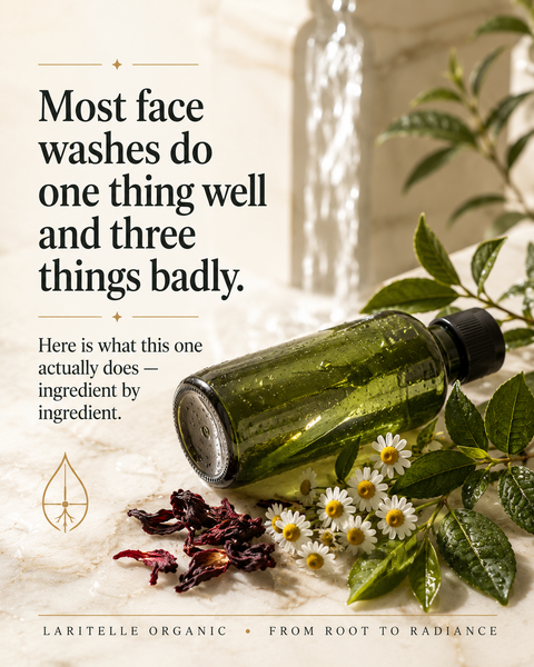 The face wash question worth asking: what is the cleanser actually doing to your skin — and what makes this one different?