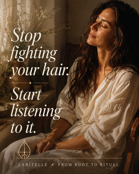 What changes when you stop fighting your hair and start listening to it.