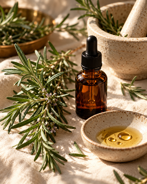 Rosemary — what it actually does, why the research is more serious than the wellness conversation suggests, and how to use it so the results compound over time.