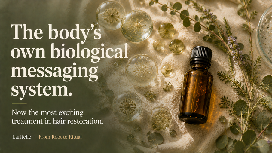 The body's own biological messaging system just became the most exciting treatment in hair restoration. What exosomes actually are — and what the 2025-2026 data says.