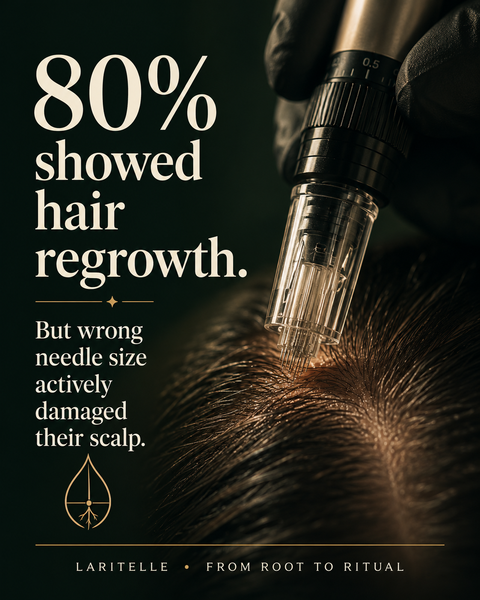 Microneedling for hair loss: what the clinical evidence shows, what the dermaroller market gets wrong, and the one number that determines whether it helps or hurts.