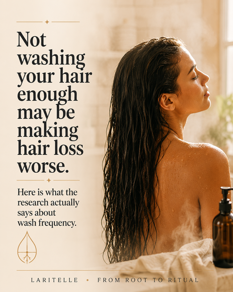How often should you wash your hair if you're experiencing hair loss? The answer is probably more often than you think.