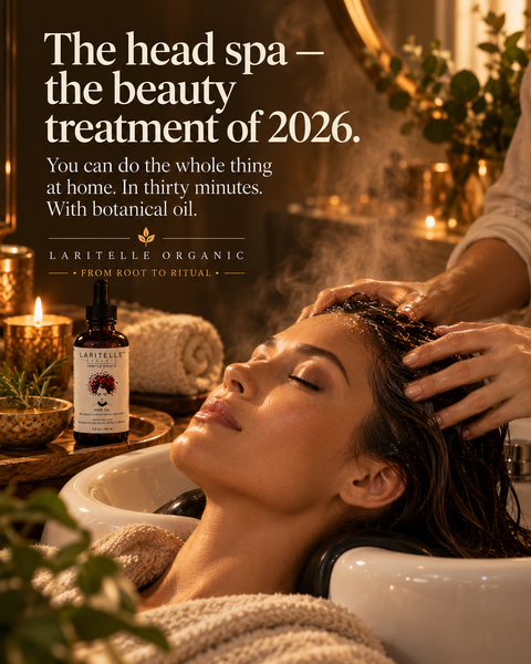 The head spa is the beauty treatment of 2026 — and you can do the whole thing at home, in thirty minutes, with a bottle of botanical oil.