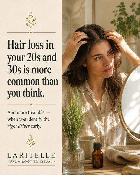 Hair loss in your 20s and 30s: why it is happening earlier than expected — and the four causes most likely to be driving it.