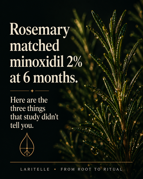 The rosemary and minoxidil study everyone cites — and the three things about it most people don't mention.