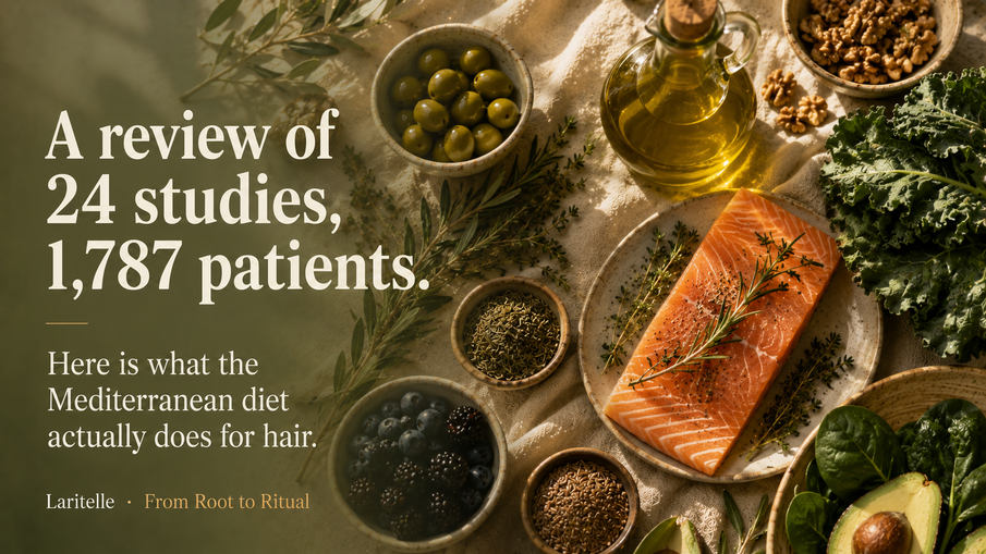 The anti-inflammatory diet and hair loss: what a review of 24 studies actually found — including two food warnings most articles skip.