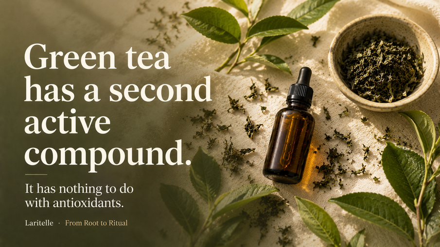 There is a second active compound in green tea that has nothing to do with antioxidants. A 2025 review just took it seriously.