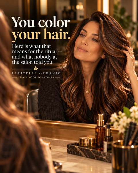 You color your hair. Here is what that means for the ritual — and what nobody at the salon told you about what happens to the strand between appointments.