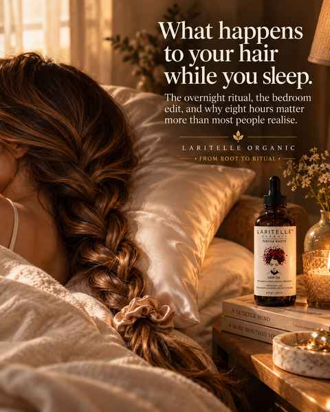 What happens to your hair while you sleep — the overnight ritual, the bedroom edit, and why the eight hours between wash days matter more than most people realise.