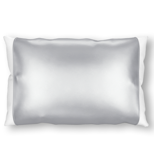 Gray Silk Pillow Sleeve