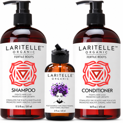 Laritelle Organic Fertile Roots Hair Care Set + Bonus Treatment