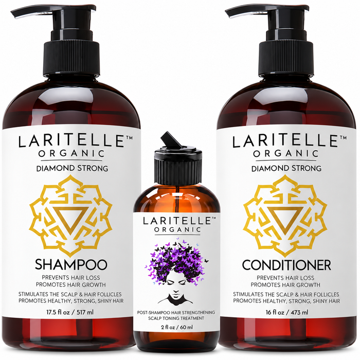 Laritelle Organic Diamond Strong Hair Care Set + Bonus Treatment
