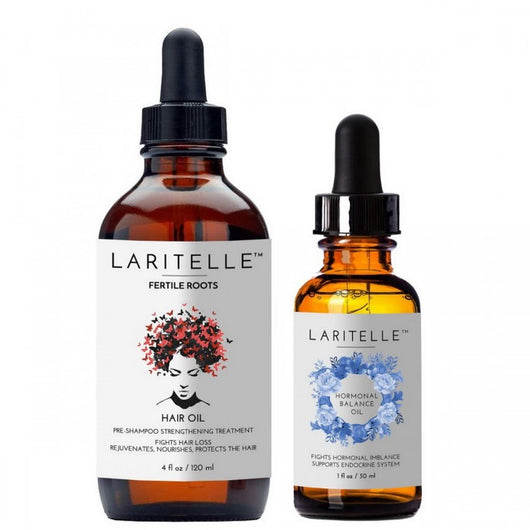 Fertile Roots + Hormonal Balance Oil Set