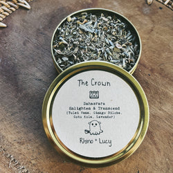 Crown Chakra Tea | Holy Basil, Gotu Kola, Ginkgo & Lavender | Herbal Loose Leaf Tea | Rhino + Lucy