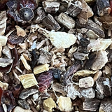 Root Chakra Tea | Dandelion Root, Ginger, Burdock, Ginseng & Rosehips | Herbal Loose Leaf Tea | Rhino + Lucy