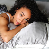 Gray Silk Pillow Sleeve