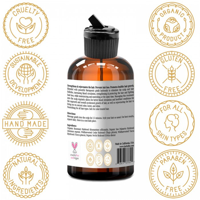 Laritelle Organic Hair Care Set Fertile Roots: Shampoo 17.5 oz + Conditioner 16 oz + Bonus Post-Shampoo Scalp Treatment