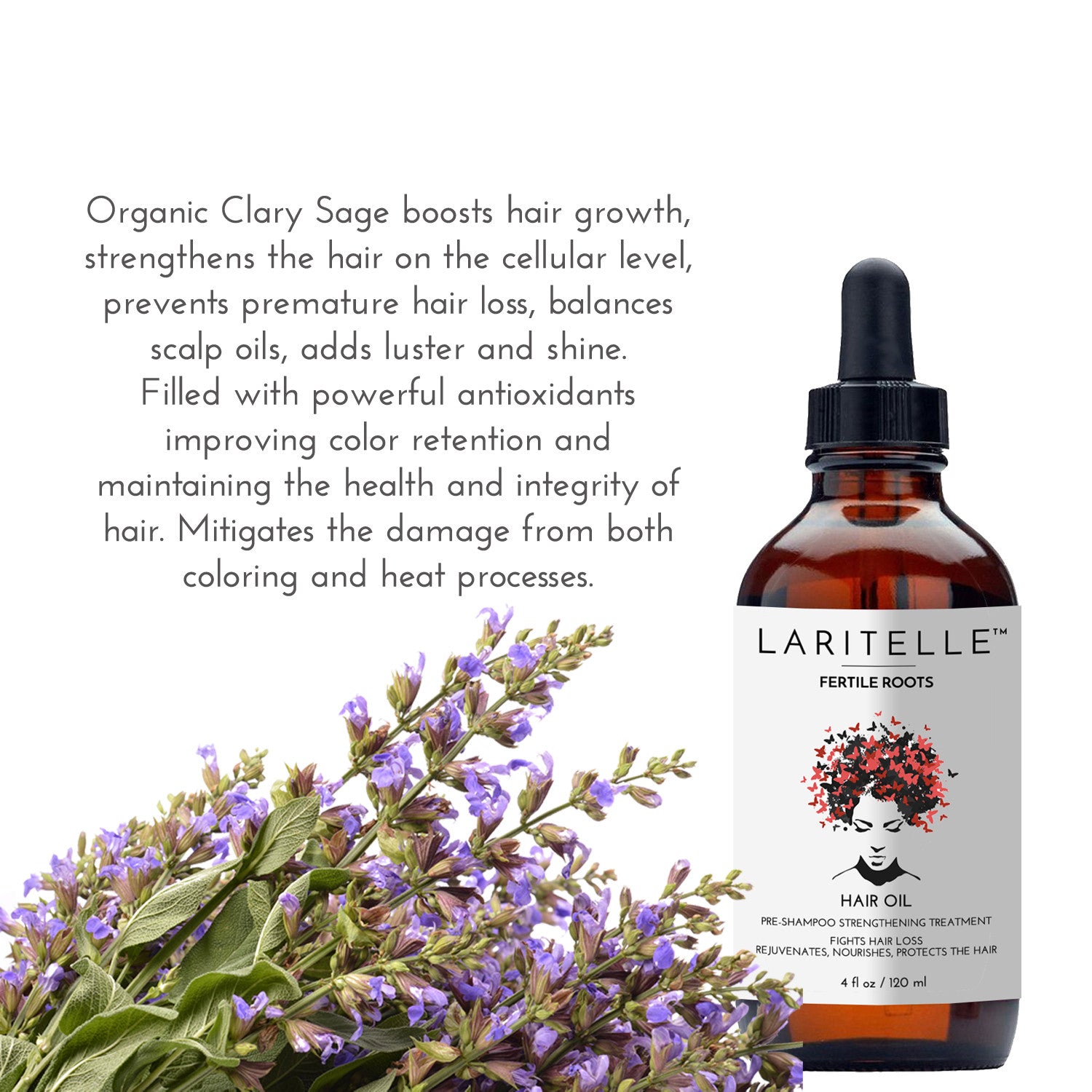 Laritelle Organic Hair Loss Treatment Fertile Roots 4 oz