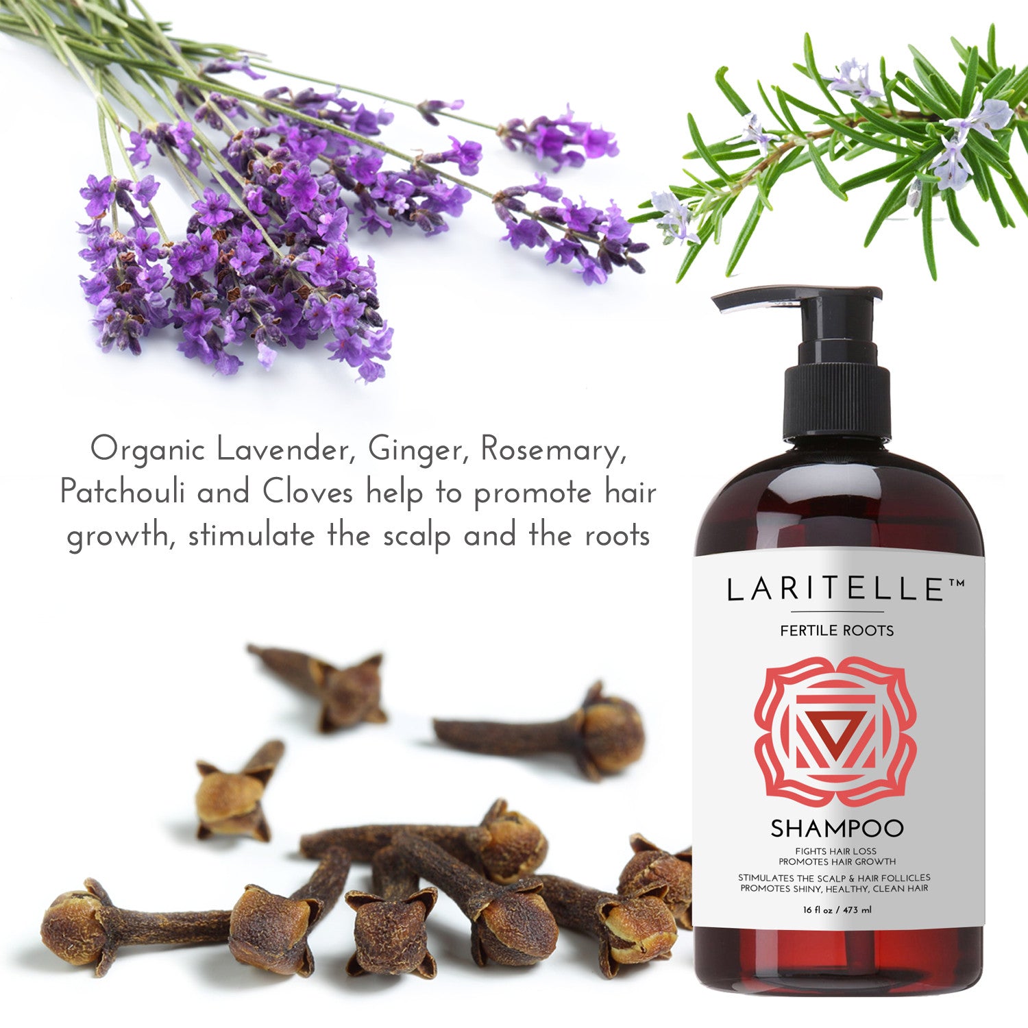Laritelle Organic Shampoo Fertile Roots 17.5 oz