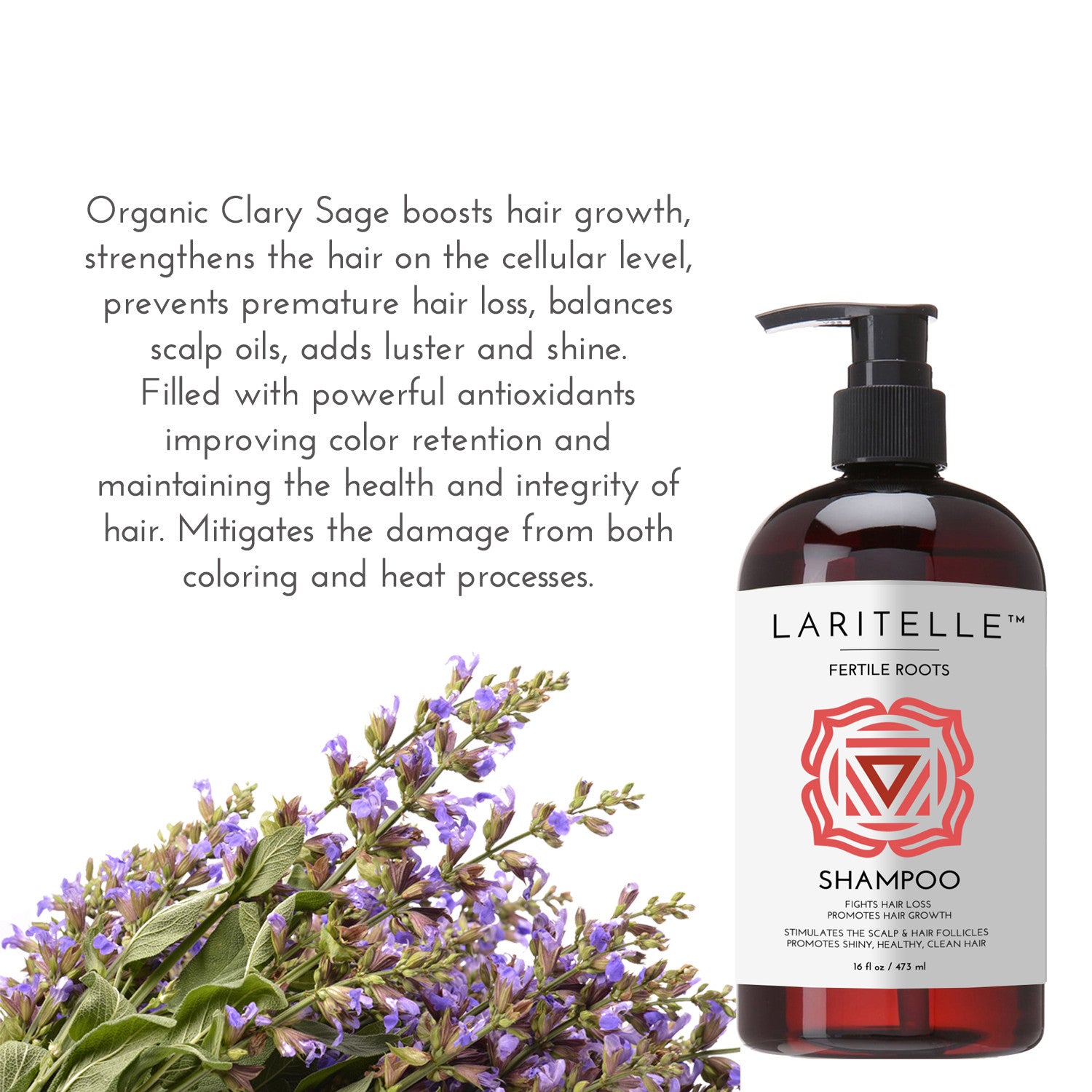 Laritelle Organic Shampoo Fertile Roots 17.5 oz