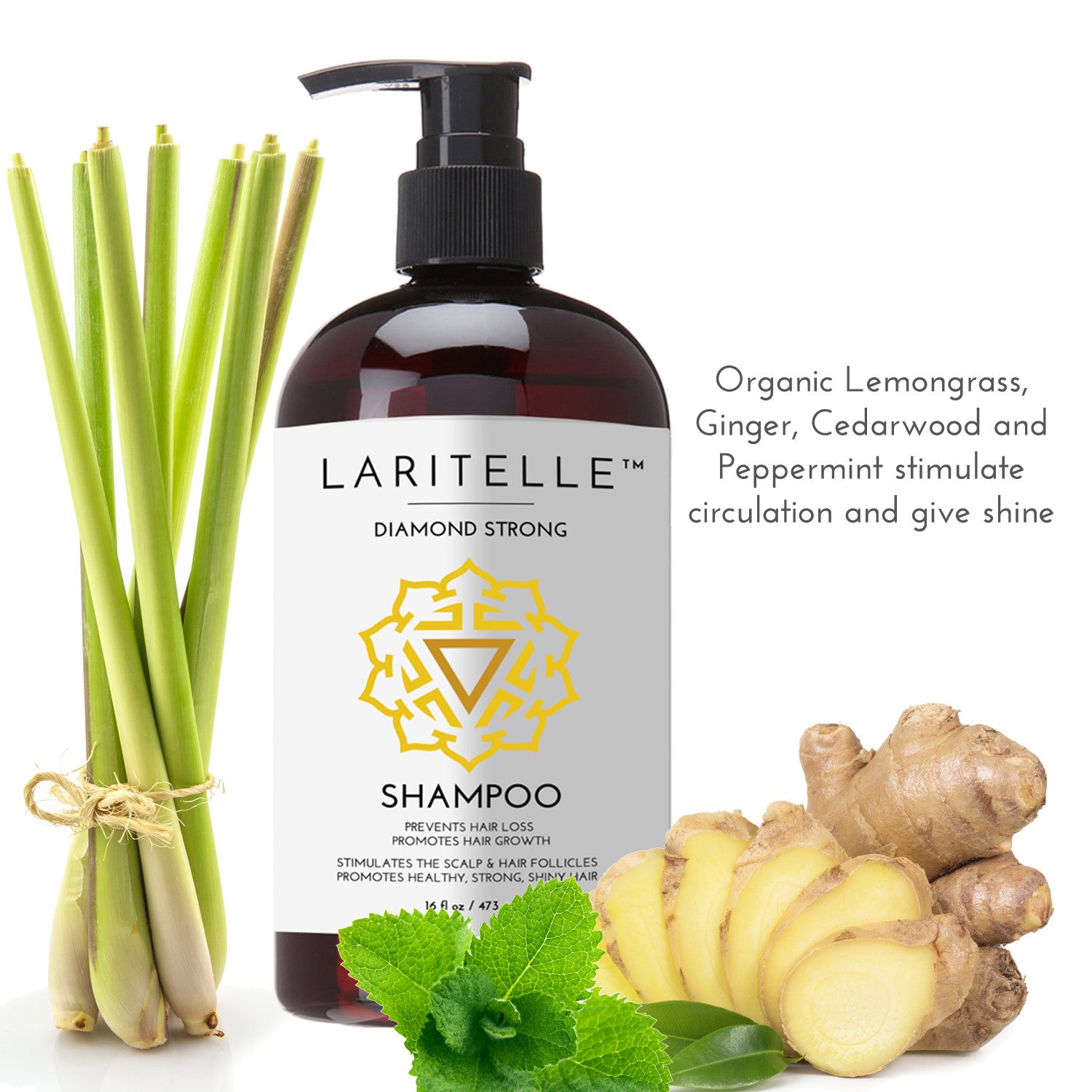 Laritelle Organic Shampoo Diamond Strong 17.5 oz