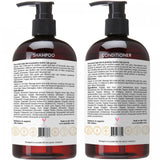 Laritelle Organic Hair Care Set Nature's Love: Shampoo 17.5 oz + Conditioner 16 oz + Bonus Post-Shampoo Hair Strengthening Treatment